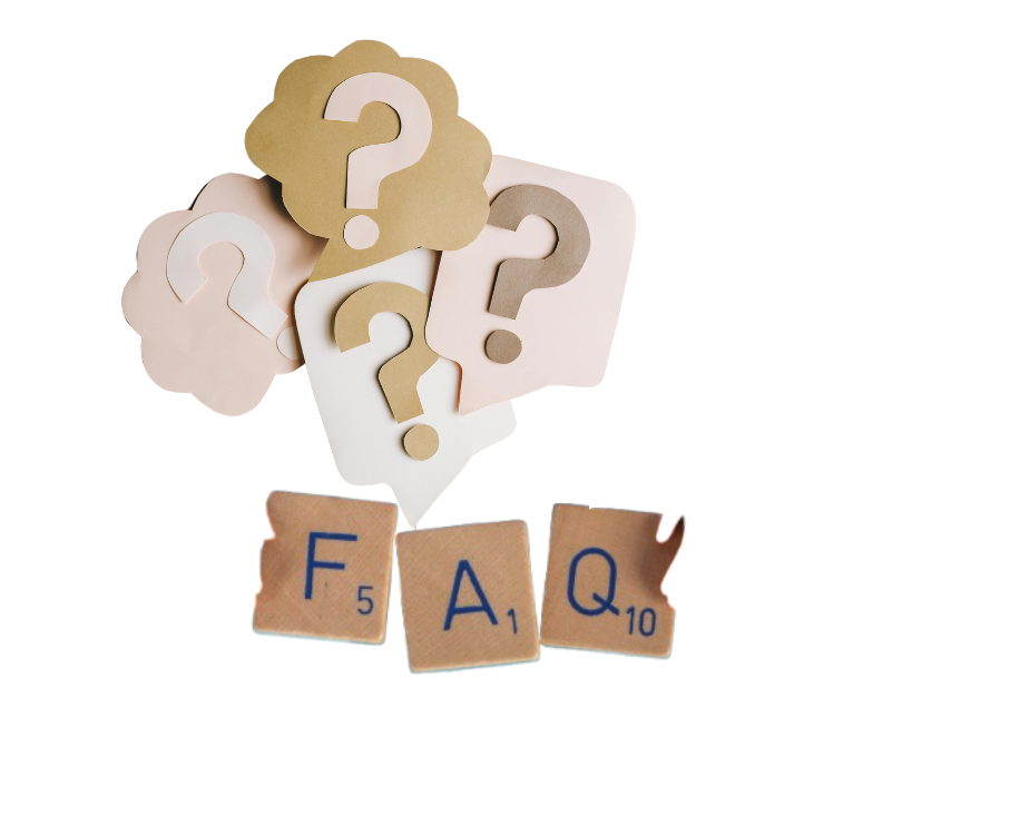 Picture of FAQ with question marks saying frequently asked questions to best freelance digital marketer in calicut.